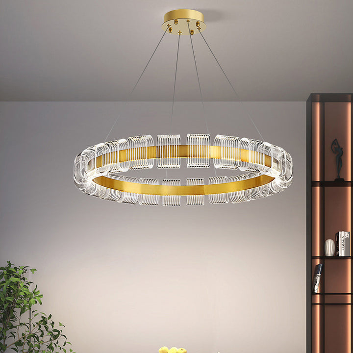 Postmodern Gold Pendant Light 7