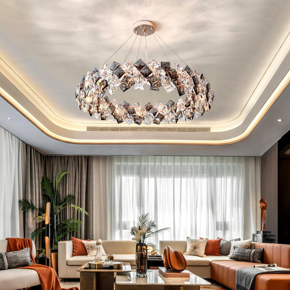 Radiant Diamond Crystal Chandelier 1