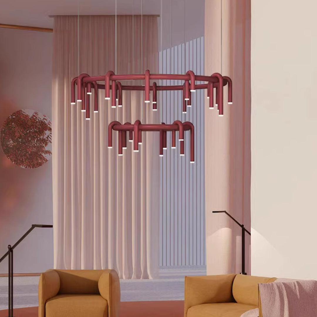 Red_U-Shaped_chandelier_2