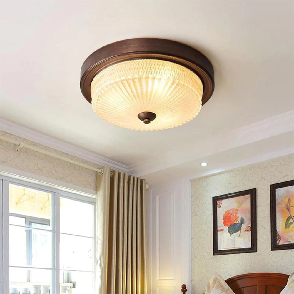 Retro Flush Ceiling Light