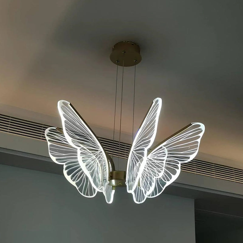 Ribbed Butterfly Chandelier 11