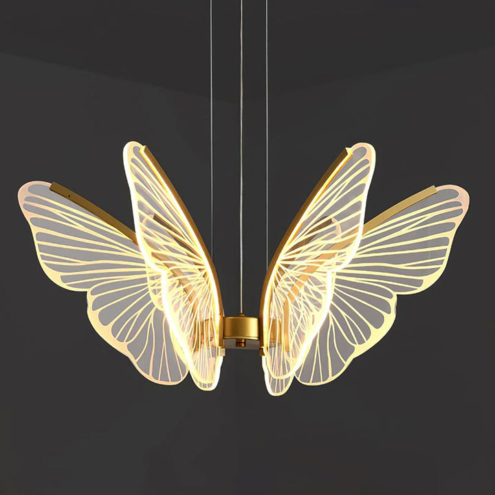 Ribbed Butterfly Chandelier 18