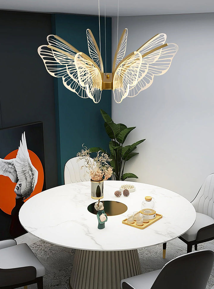 Ribbed Butterfly Chandelier 20