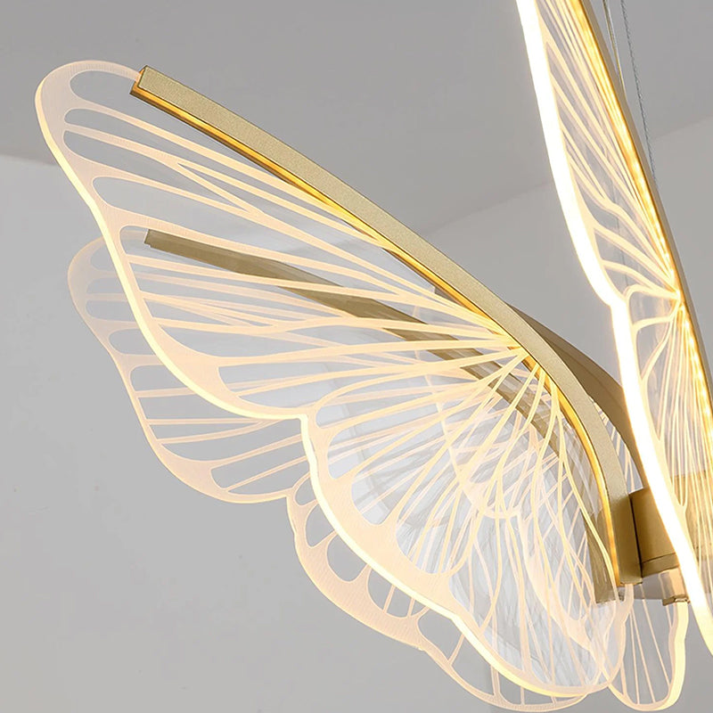 Ribbed Butterfly Chandelier 7