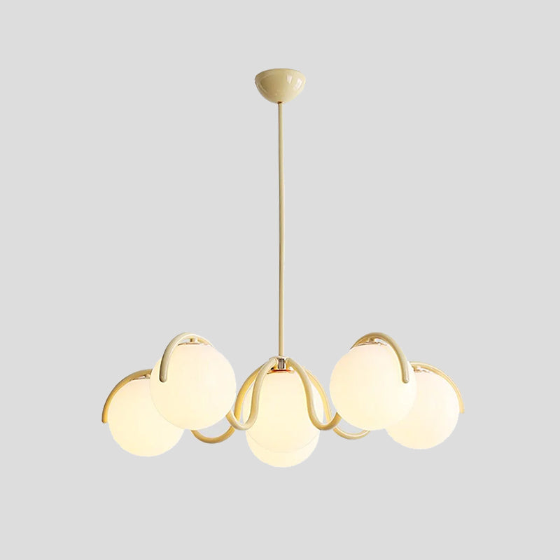 Round Ball Curve Chandelier 0