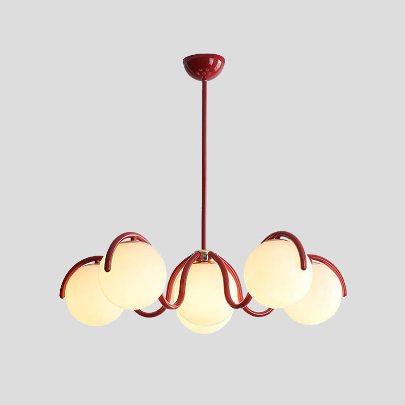 Round Ball Curve Chandelier 1