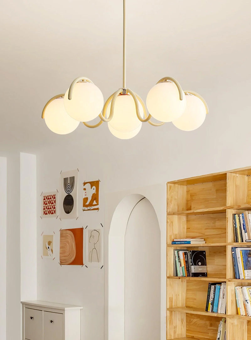 Round Ball Curve Chandelier 10