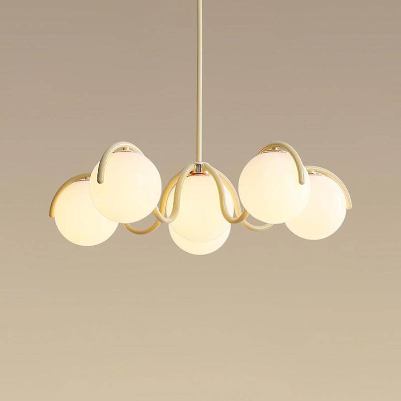 Round Ball Curve Chandelier 4