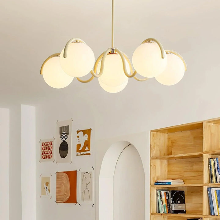 Round Ball Curve Chandelier 6