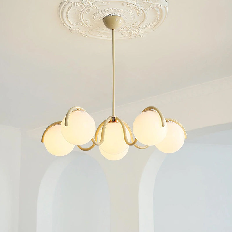 Round Ball Curve Chandelier 7