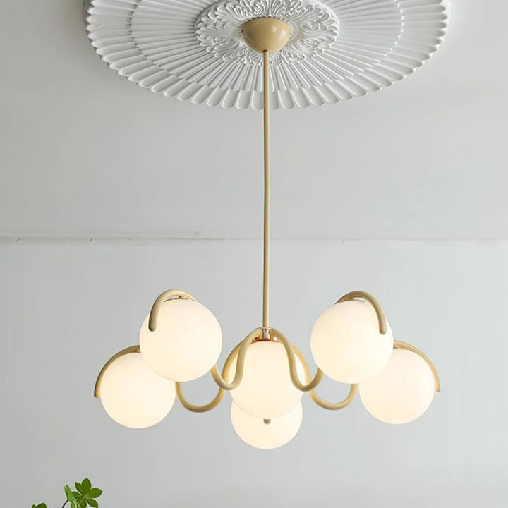 Round Ball Curve Chandelier 8