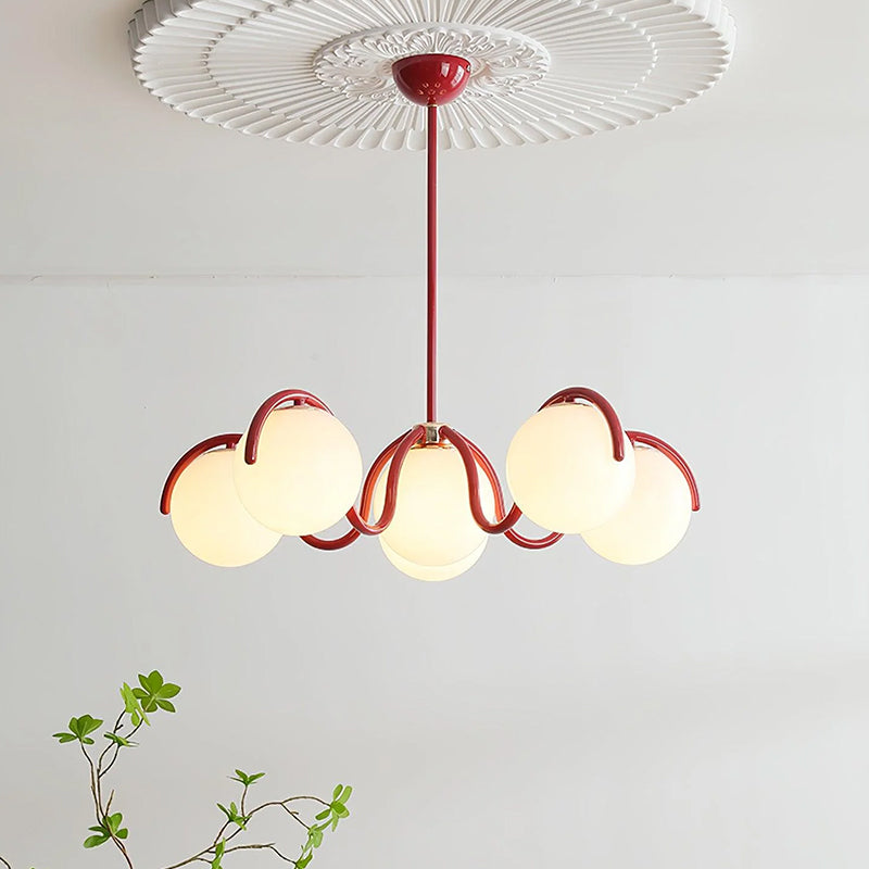 Round Ball Curve Chandelier 9