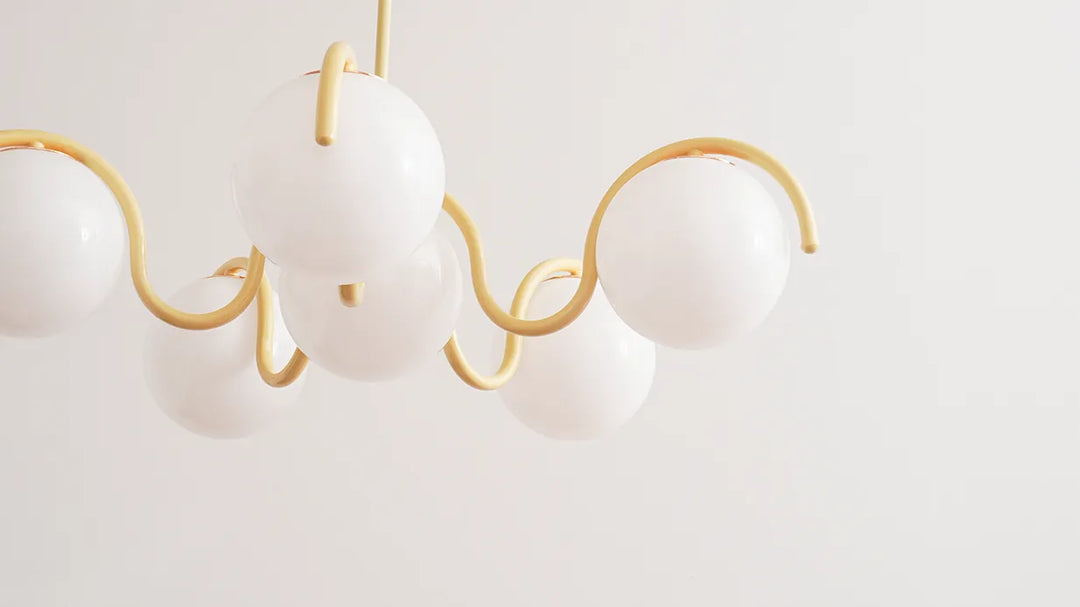 Round Ball Curve Chandelier New 10