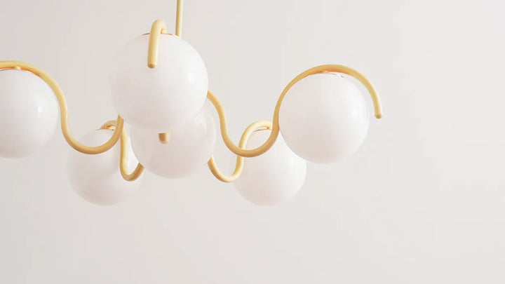 Round Ball Curve Chandelier New 10