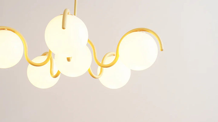 Round Ball Curve Chandelier New 11