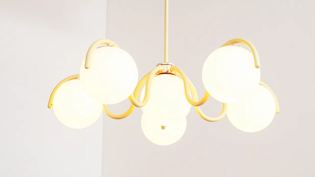 Round Ball Curve Chandelier New 12