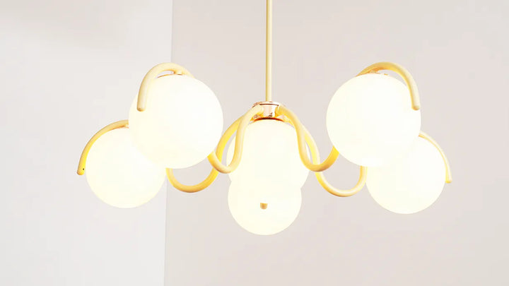 Round Ball Curve Chandelier New 12
