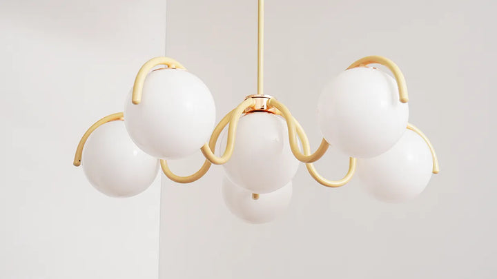 Round Ball Curve Chandelier New 13