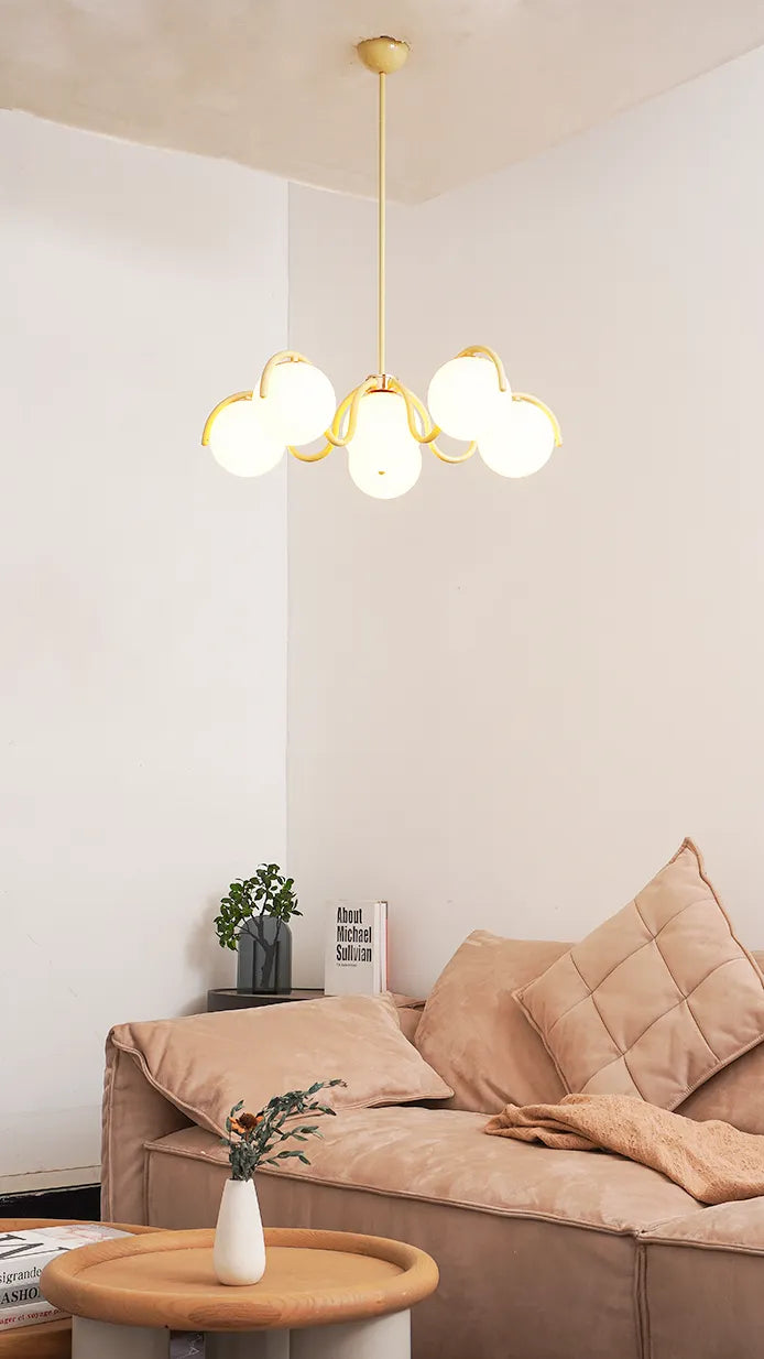 Round Ball Curve Chandelier New 5