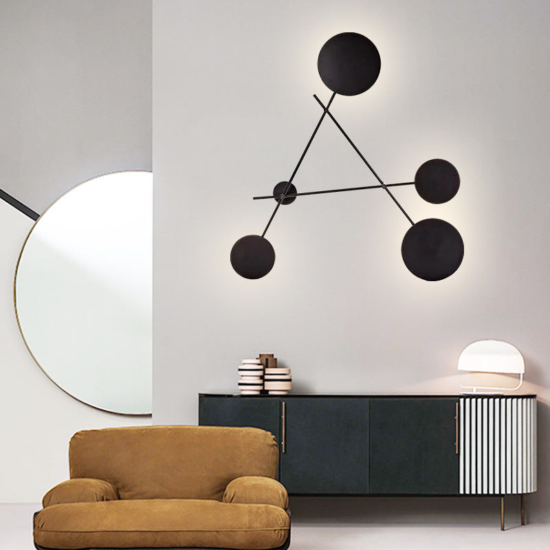 Round Triangular Wall Light 4