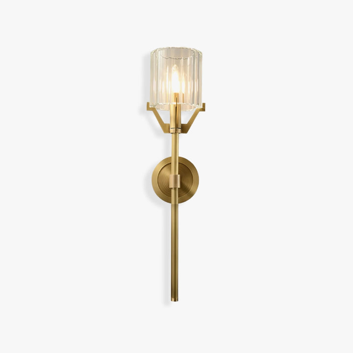 Scepter Brass Crystal Wall Sconce