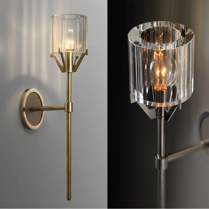 Scepter Brass Crystal Wall Sconce 10