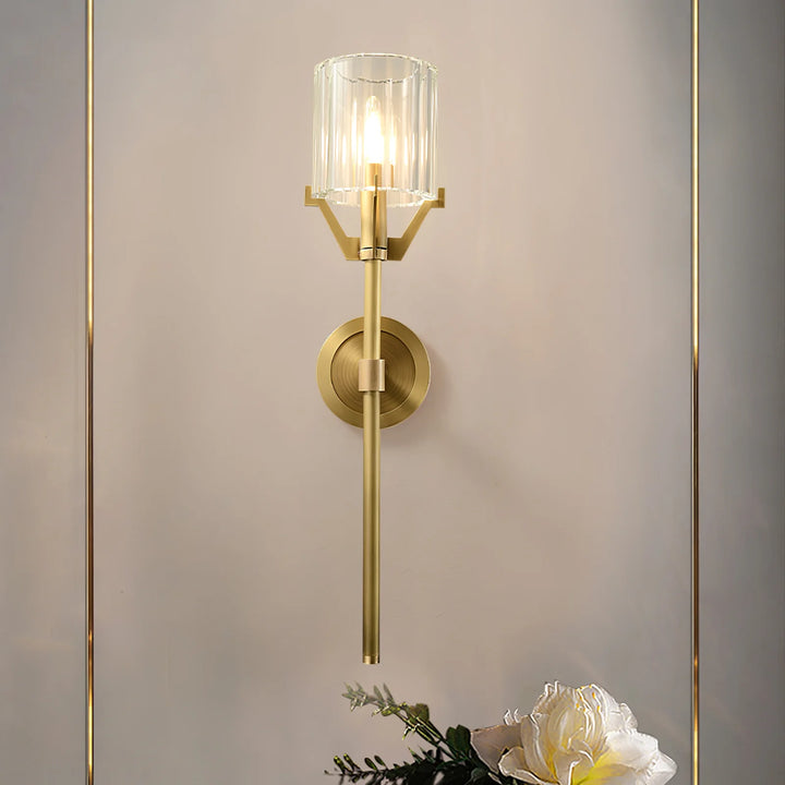 Scepter Brass Crystal Wall Sconce 3