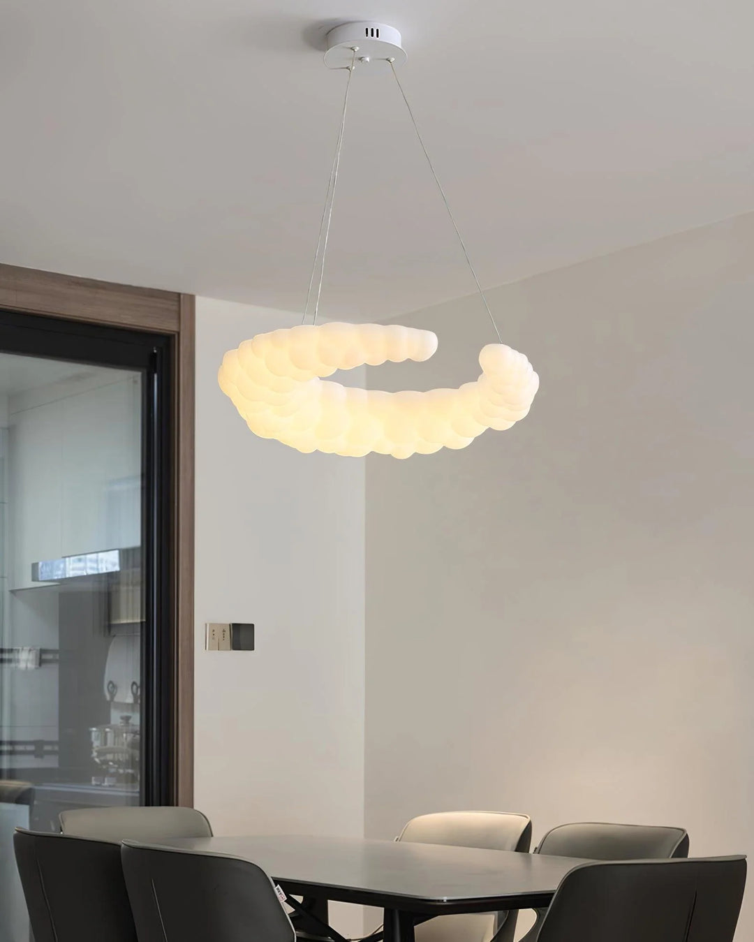 Serene Cloud Halo Chandelier 8