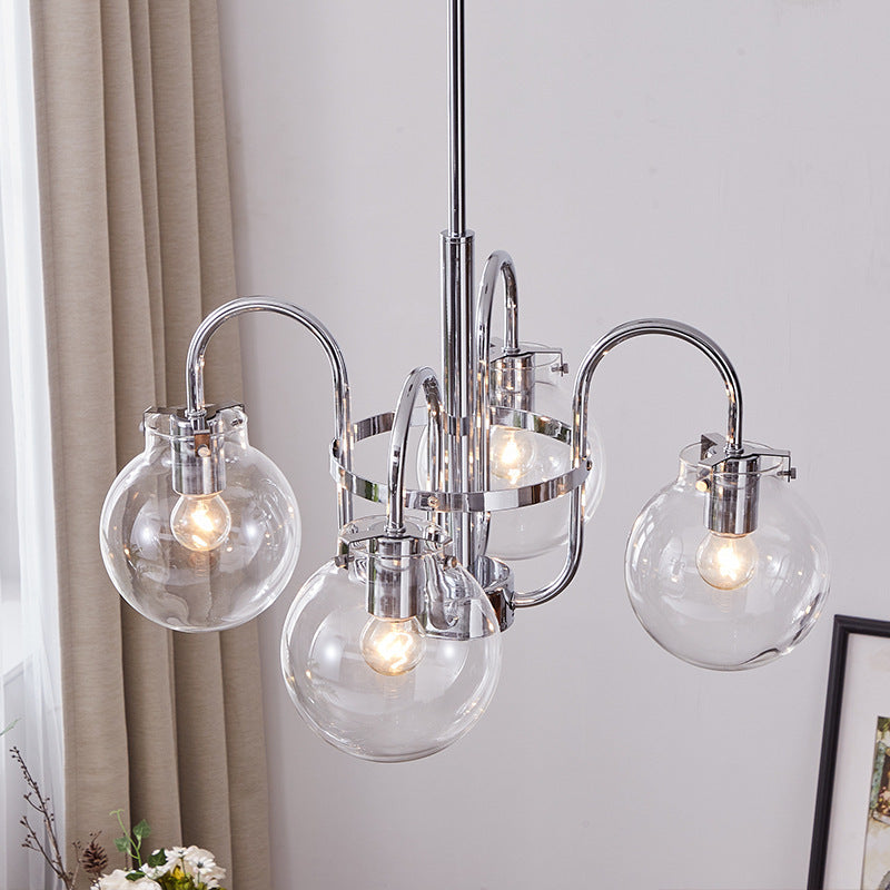 Simple Glass Shade Chandelier 001