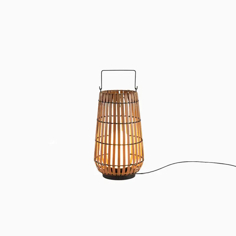 Small Bamboo Lantern Floor Lamp