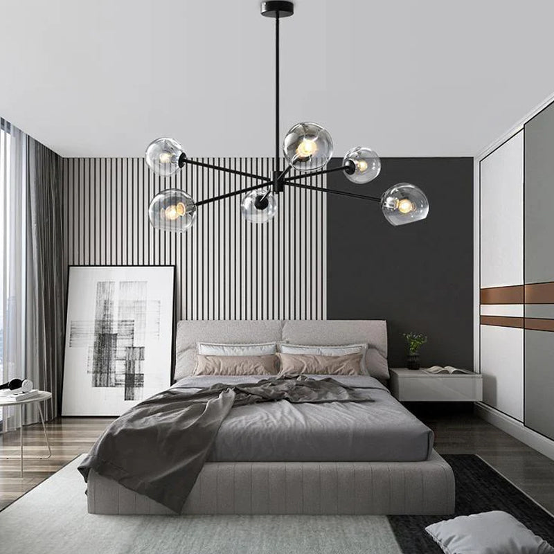 Smoky Gray Magic Bean Chandelier 12