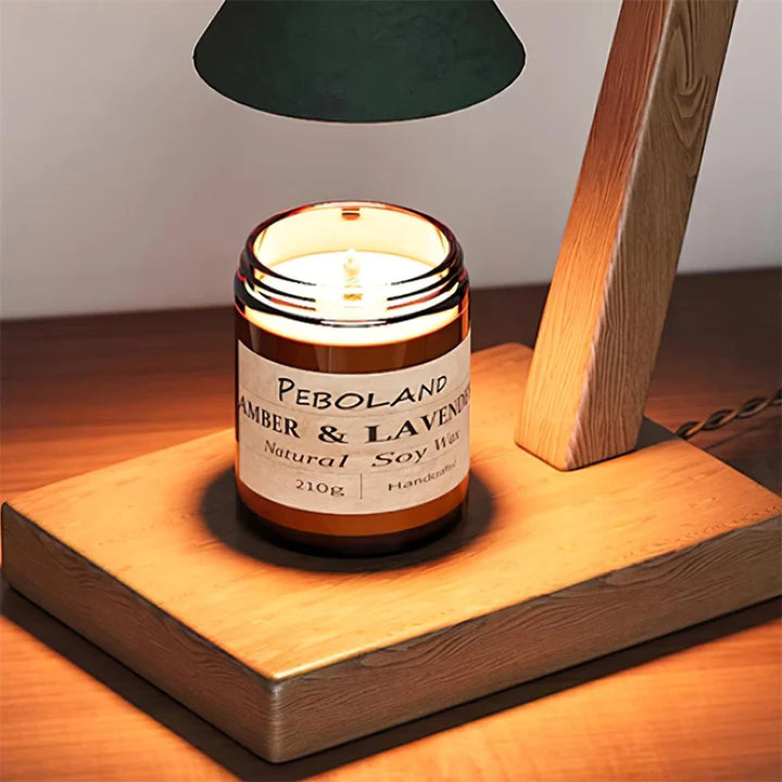Solid Wood Candle Warmer Lamp 5