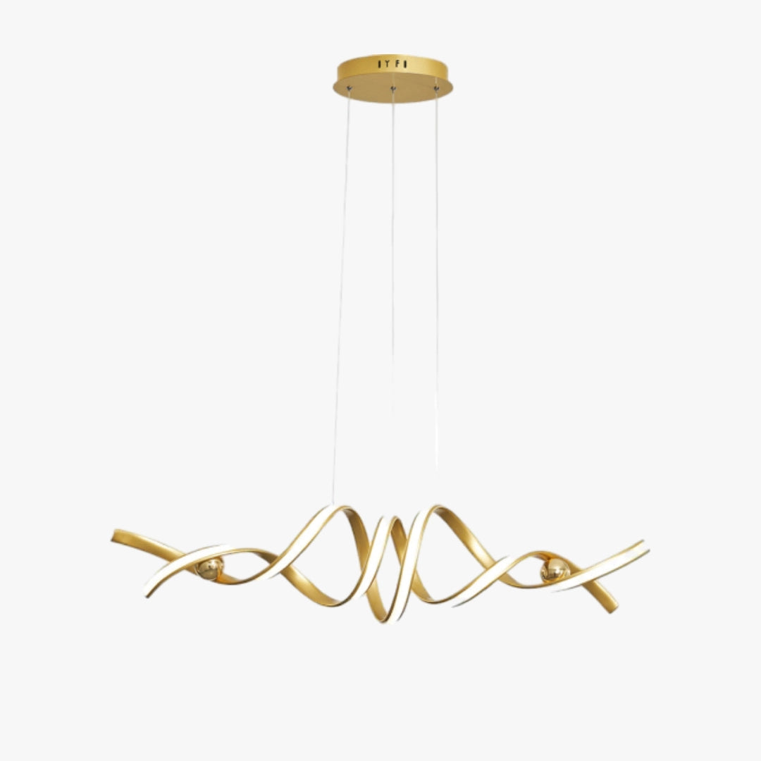 Spiral Wave Pendant Light