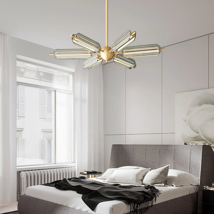 Sputnik Brass Chandelier 4