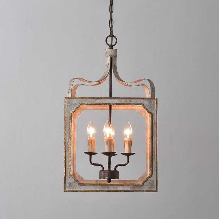 Square Lantern Chandelier 1