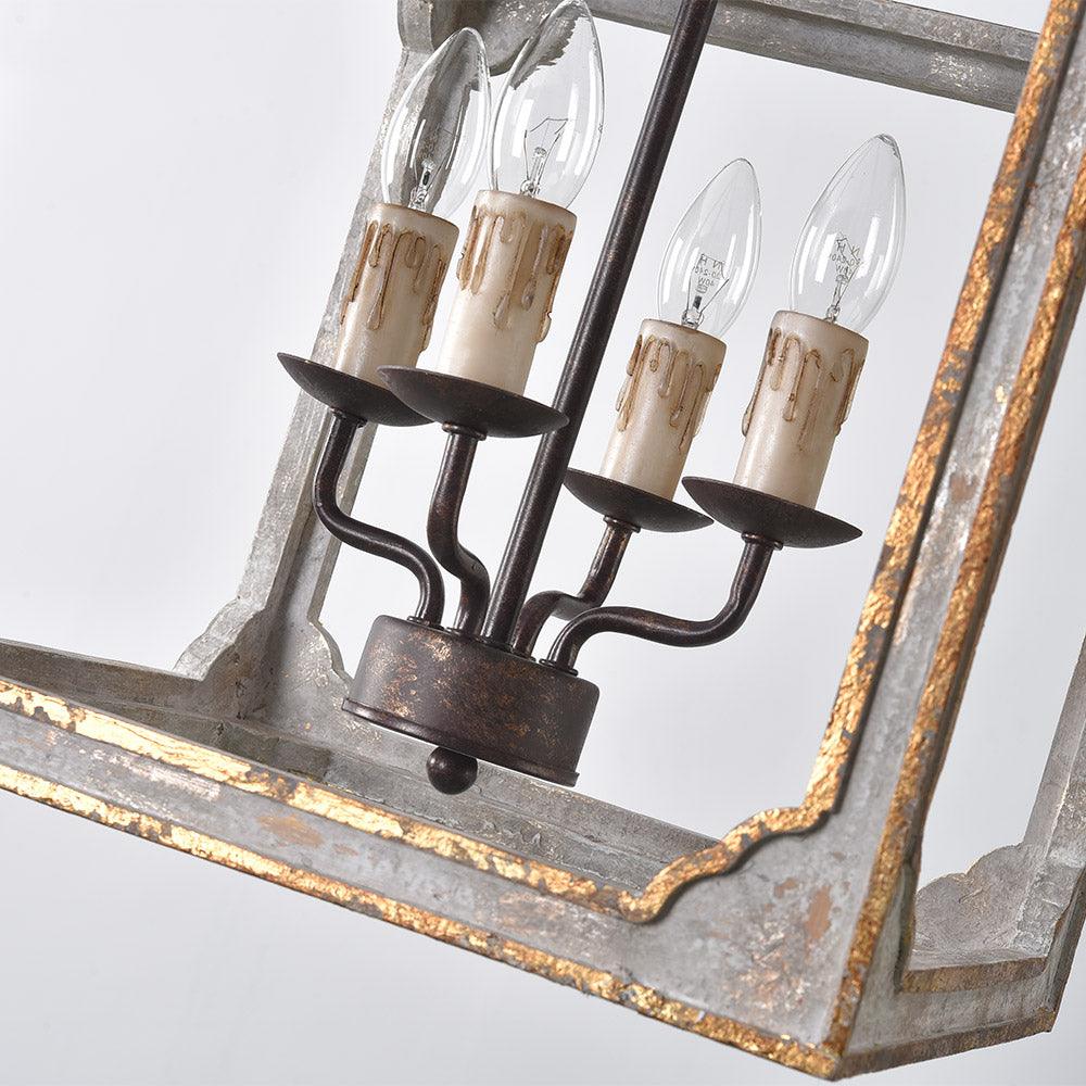 Square Lantern Chandelier 15