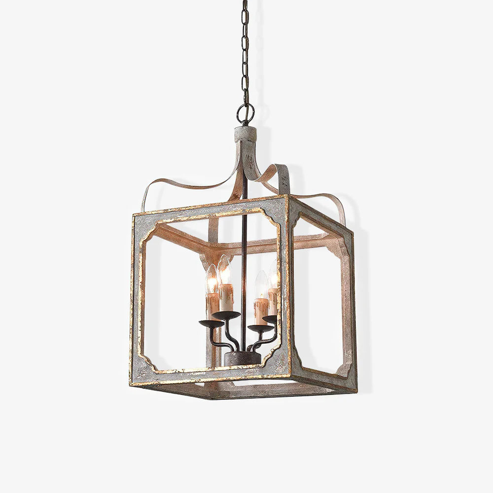 Square Lantern Chandelier 16