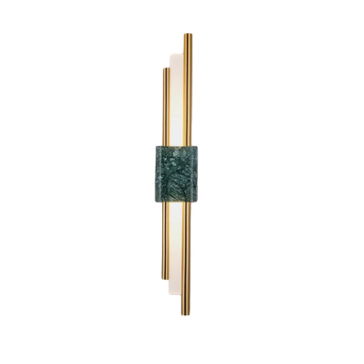 Square Marble Wall Lamp Dark Green D9_H60CM