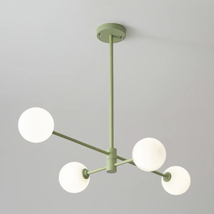 Staggered Green Chandelier 1