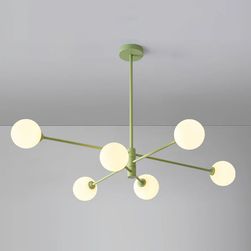 Staggered Green Chandelier 2