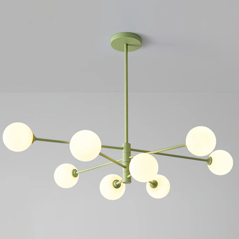 Staggered Green Chandelier 3