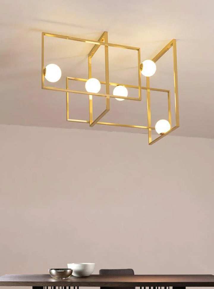 Staggered Metal Chandelier 14
