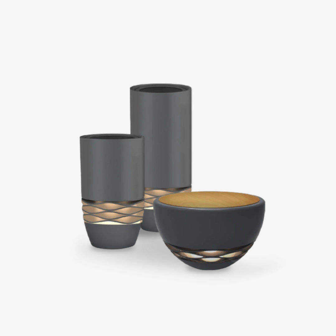 Stool or Flower Pot Design Outdoor Lamp