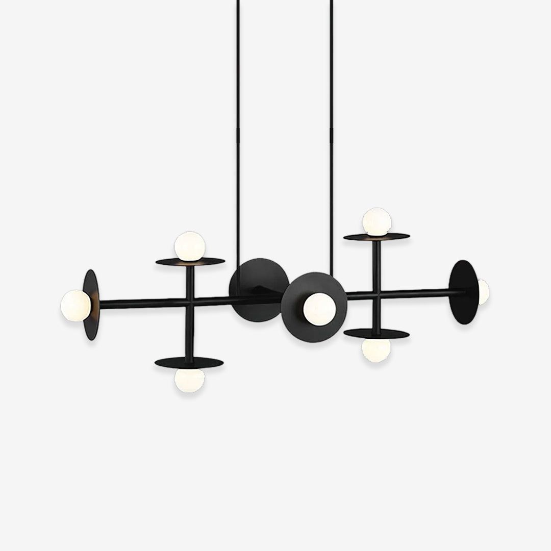 Studio Nodes 8 Light Linear Chandelier 11