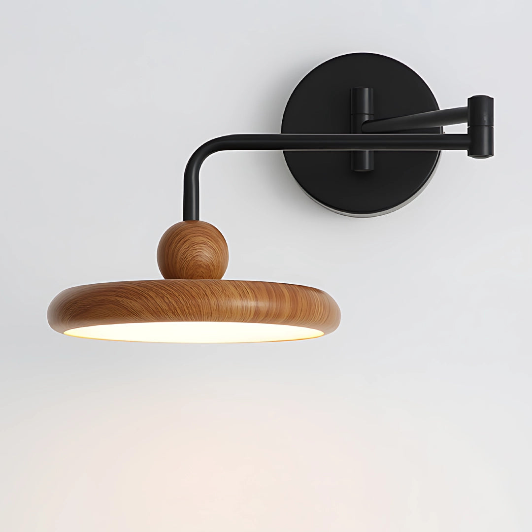 Swing Arm Wall Lamp Brown