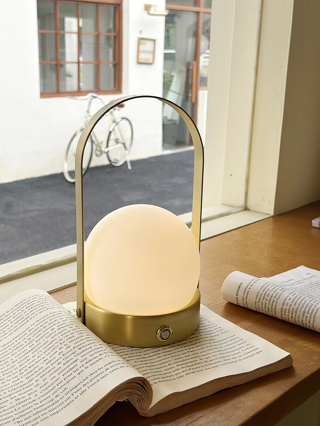 Table Lamp With Arch Handle-56