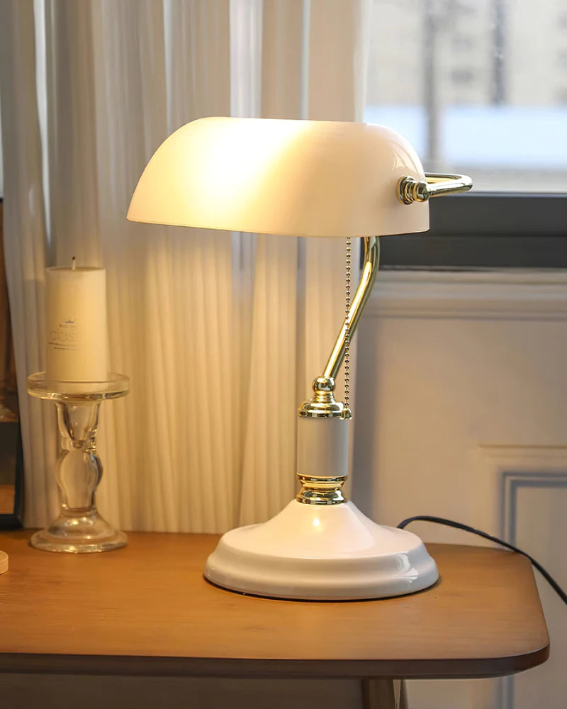 Lampe de Table Banquiers Vintage