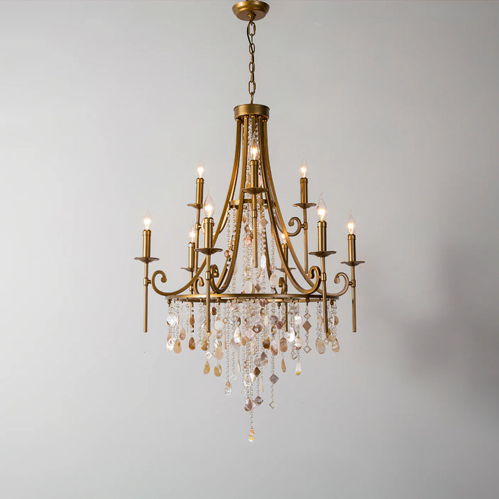 Tatum Lux Shell Crystal Chandelier 1