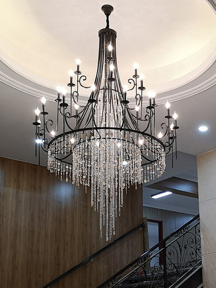 Tatum Lux Shell Crystal Chandelier 13