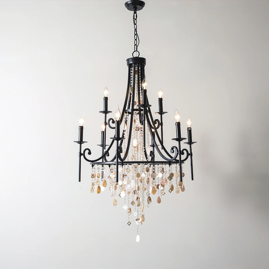 Tatum Lux Shell Crystal Chandelier 2